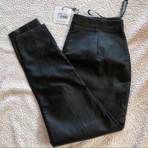 Faux leather pants
